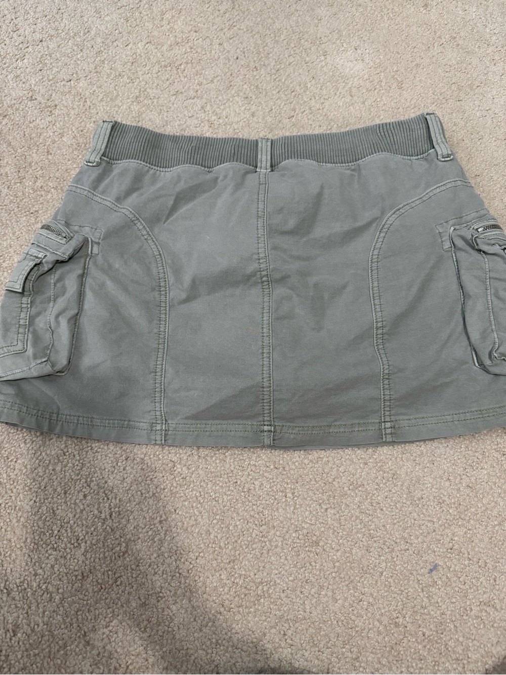 American Eagle Outfitters Olive Green Cargo Skort with Drawstring - Picture 6 of 6